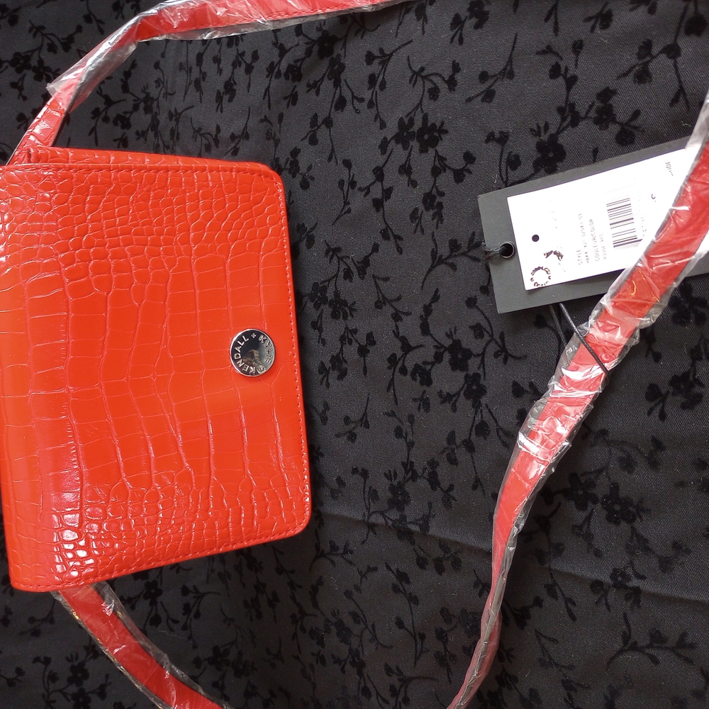 Kendall & Kylie Red Croc-Embossed Women's Bag